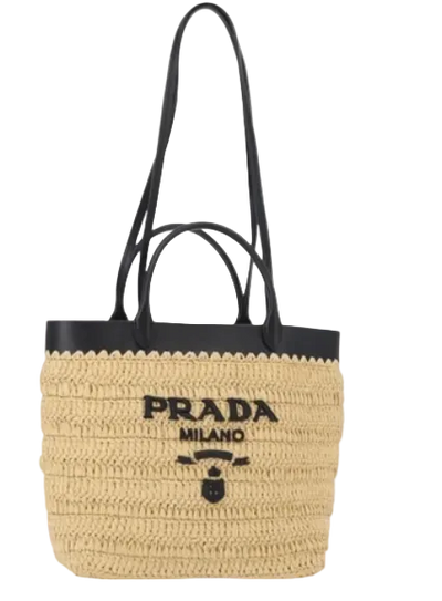 PRADA Tasche Strohleder 2way Tasche