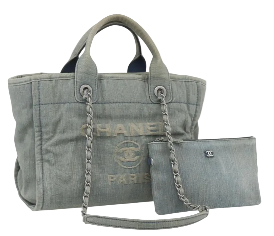 CHANEL Chain Deauville Tote Bag