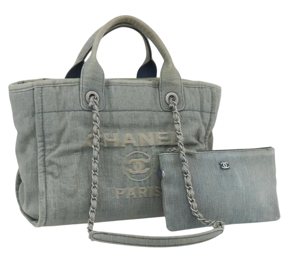 CHANEL Chain Deauville Tote Bag