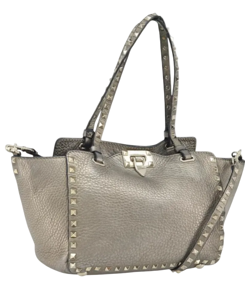 VALENTINO Tote Bag Leather 2way