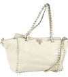 VALENTINO Studs Tote Bag Leather 2way