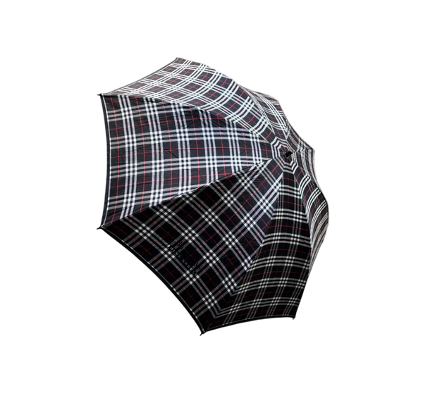 BURBERRY BLACK MONOGRAM UMBRELLA
