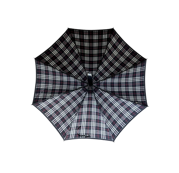 BURBERRY BLACK MONOGRAM UMBRELLA