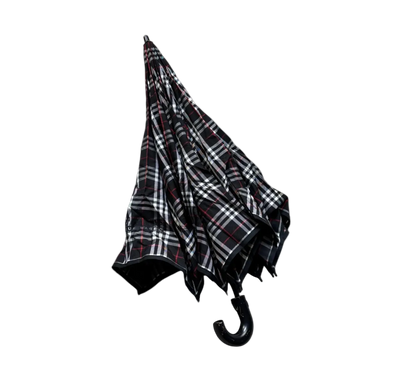 BURBERRY BLACK MONOGRAM UMBRELLA