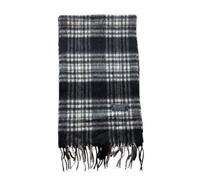 BURBERRY NOVACHECK CASHMERE SCARF BLACK