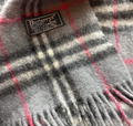 BURBERRY NOVACHECK CASHMERE SCARF GREY
