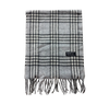 BURBERRY NOVACHECK CASHMERE SCARF LIGHT GREY