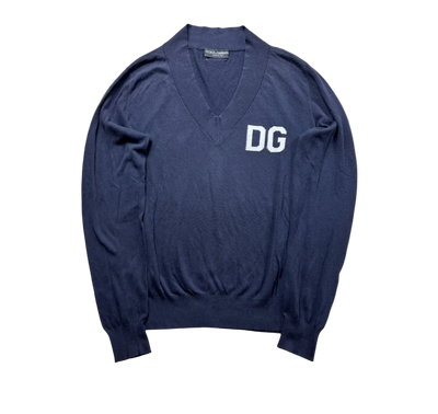 DOLCE & GABBANA NAVY KNIT