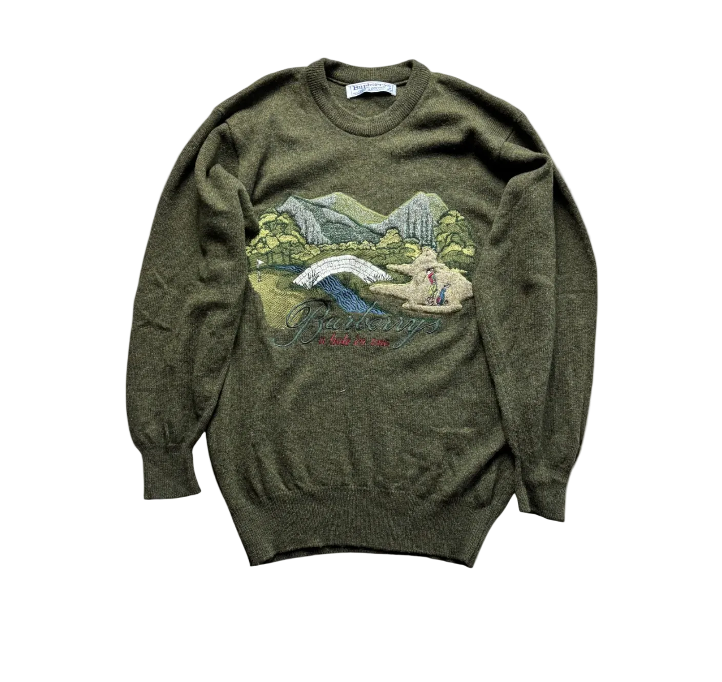 BURBERRY GREEN KNIT