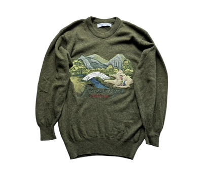 BURBERRY GREEN KNIT