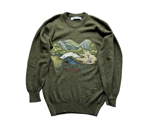 BURBERRY GREEN KNIT