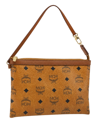 MCM Vicetos Logogram Accessoires-Beutel PVC Leder