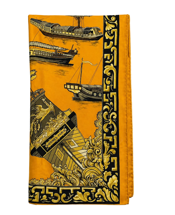 Hermès Jonques et Sampans Schal/Halstuch