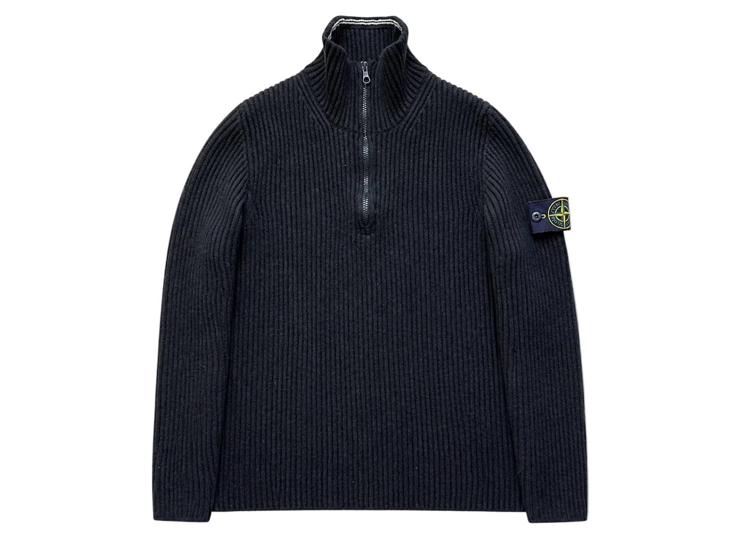 STONE ISLAND HALF ZIP UP KNIT