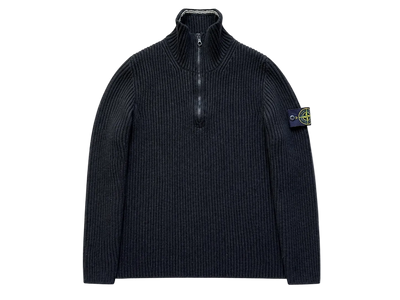 STONE ISLAND HALF ZIP UP KNIT