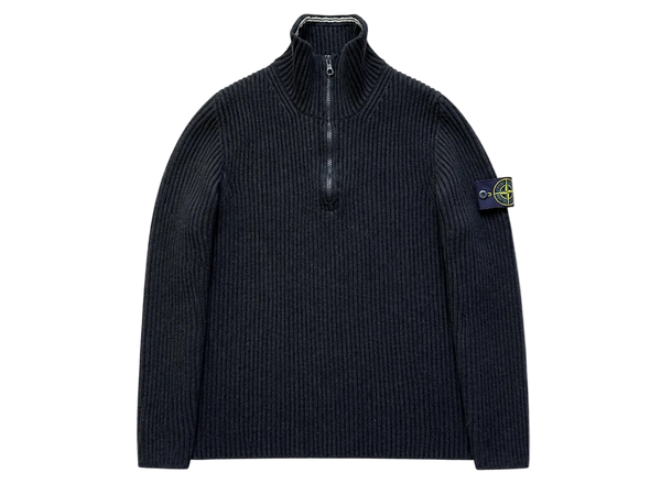 STONE ISLAND HALF ZIP UP KNIT
