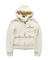 BURBERRY WHITE FUR ZIP UP HOODIE