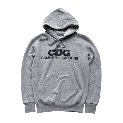 CDG PLAY GREY HOODIE