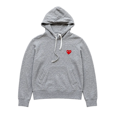 CDG PLAY GREY HOODIE