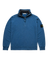 STONE ISLAND BLUE HALF ZIP UP KNIT