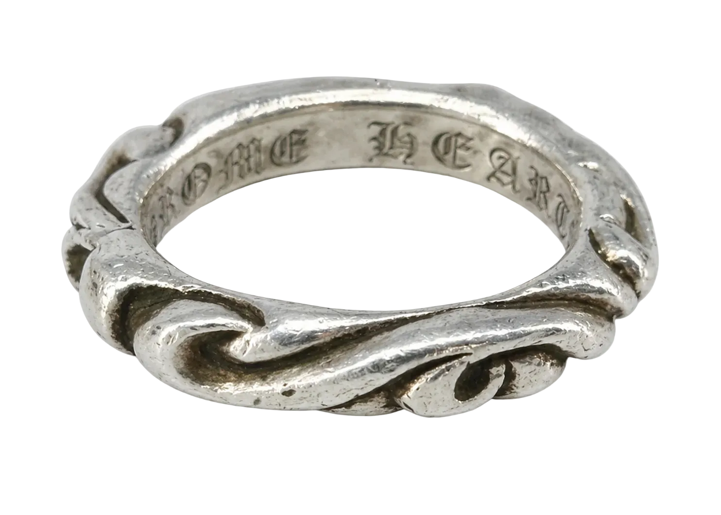 CHROME HEARTS Scroll Band Ring
