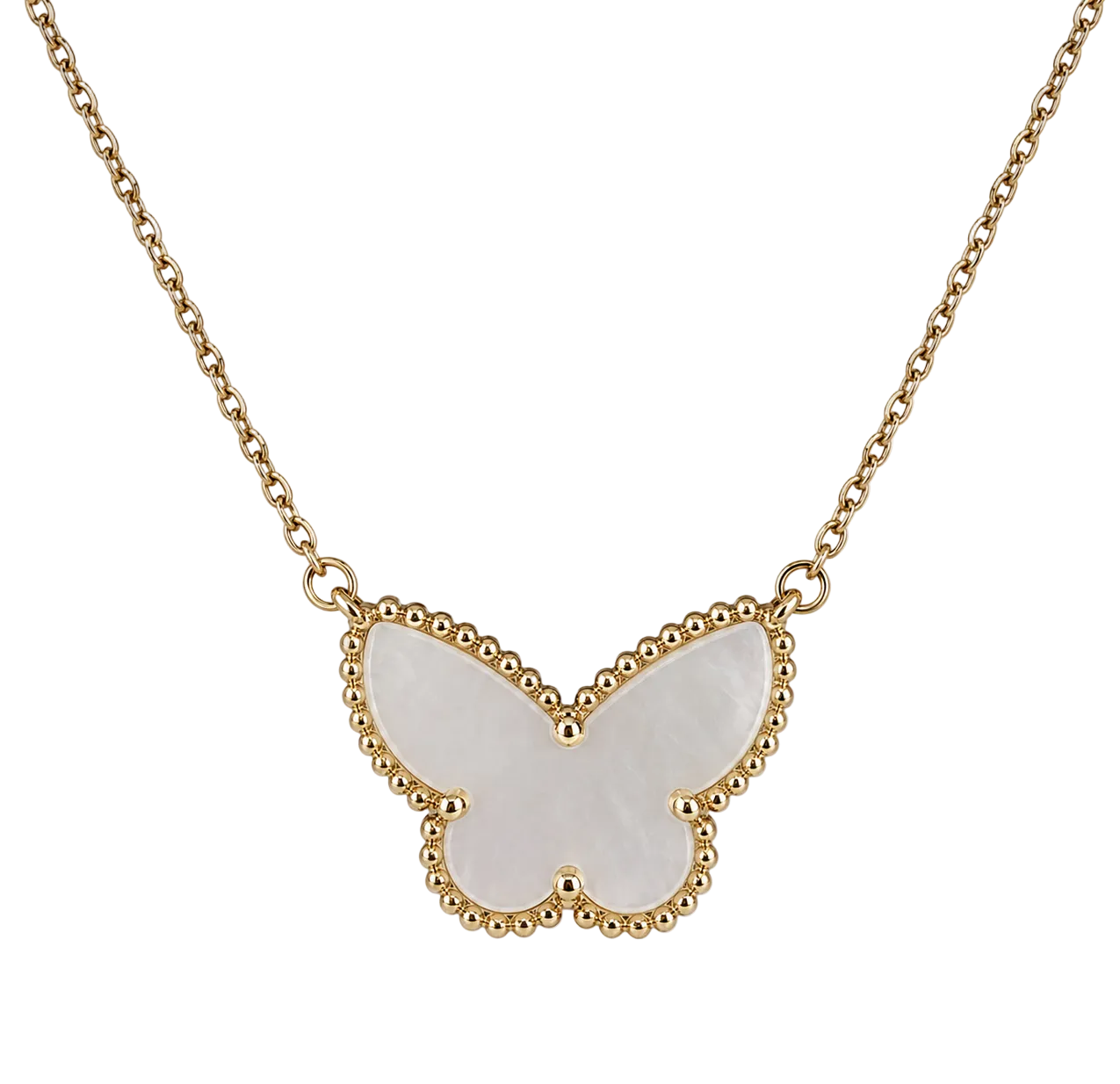 VAN CLEEF & ARPELS Lucky Alhambra Papillon Halskette