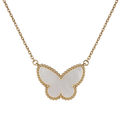 VAN CLEEF & ARPELS Lucky Alhambra Papillon Halskette