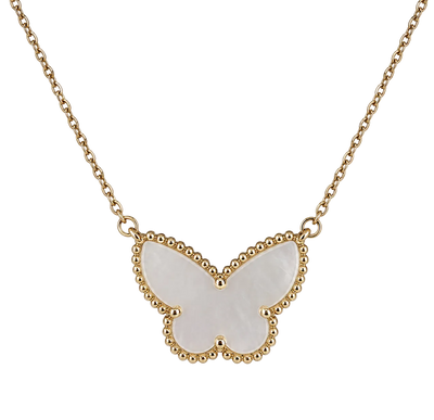 VAN CLEEF & ARPELS Lucky Alhambra Papillon Halskette