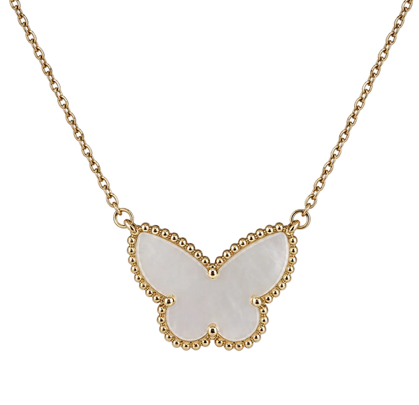 VAN CLEEF & ARPELS Lucky Alhambra Papillon Halskette