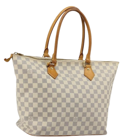 LOUIS VUITTON Damier Azur Saleya MM Tote Bag