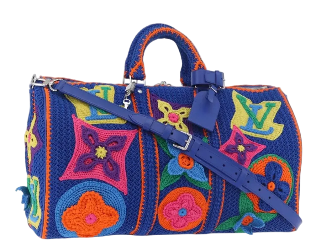 LOUIS VUITTON Monogram Flower Keepall Bandouliere 50 Tasche