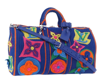 LOUIS VUITTON Monogram Flower Keepall Bandouliere 50 Tasche