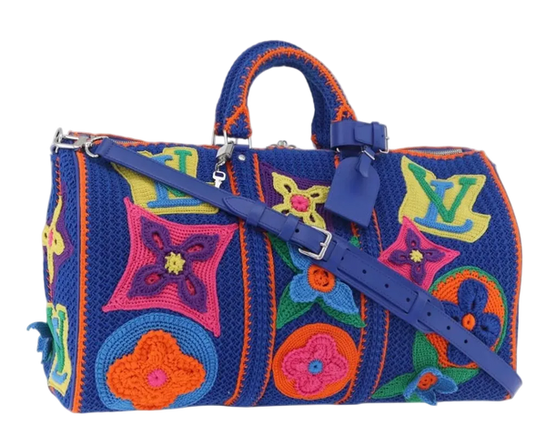 LOUIS VUITTON Monogram Flower Keepall Bandouliere 50 Tasche